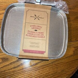 WILLIAMS-SONOMA Flat  Grill Basket wit Handle - NWT